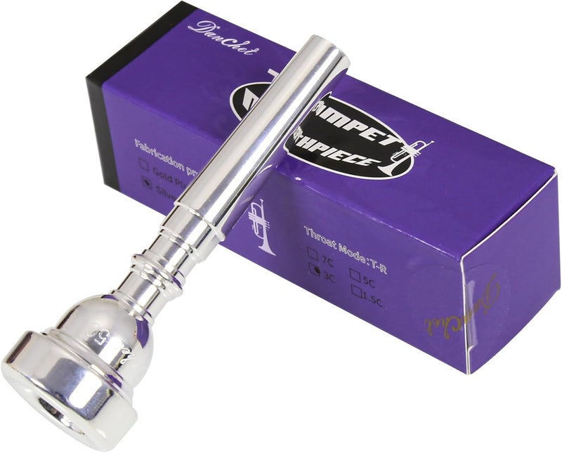 Danchet Silver Plated 5C Trumpet Mouthpiece-Trumpet Accessories.… - Image 2